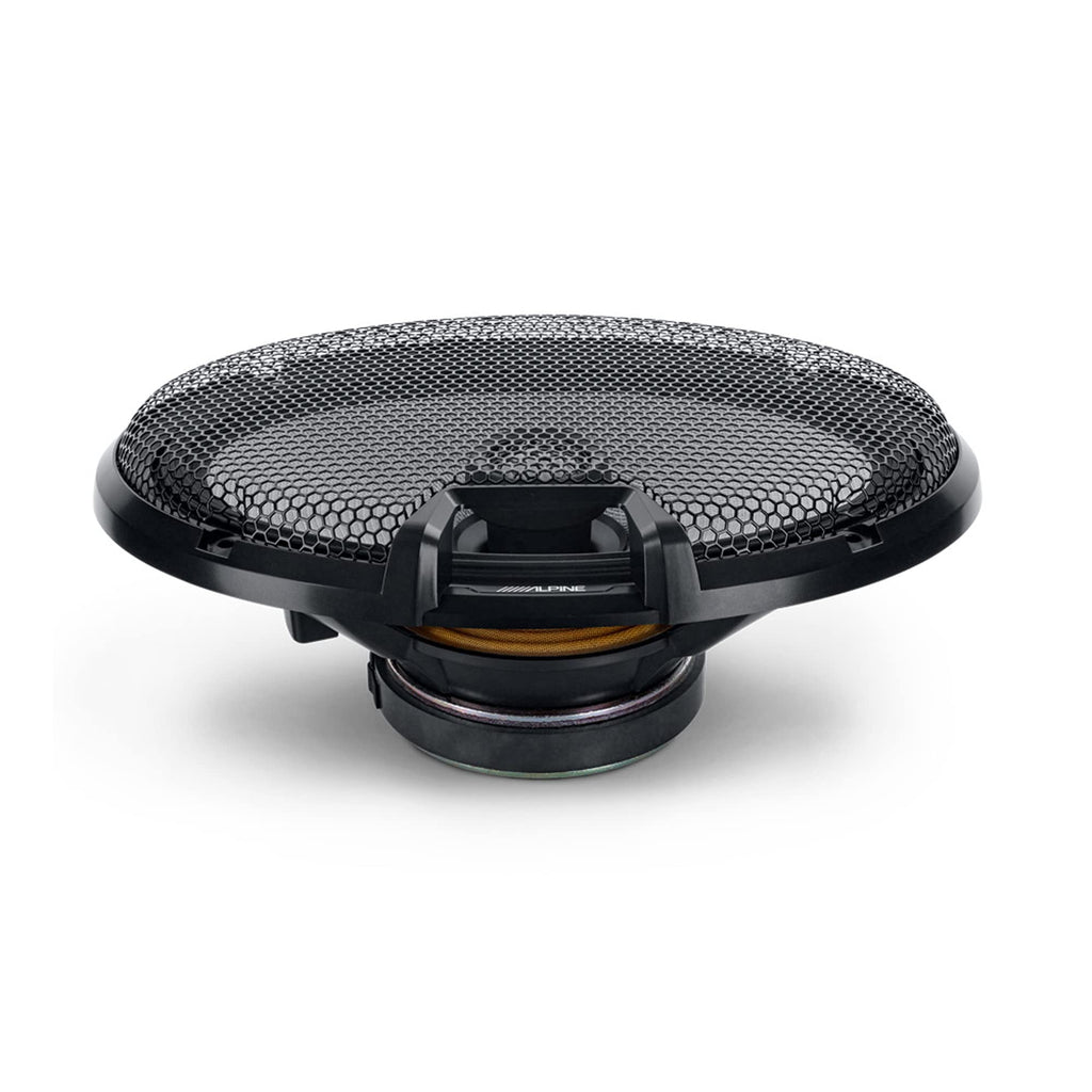 Alpine 6x9 R2 High-Resolution Speaker Bundle - A Pair of R2-S69C 2-Way Component Speakers & a Pair of R2-S69 6x9 Coaxial Speakers