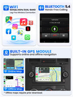 6.2" Android 15 Car Stereo for Chrysler 300 PT Cruiser Aspen