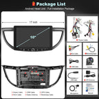Android 15 + 128GB Car Radio Stereo for Honda CRV 2012-2016