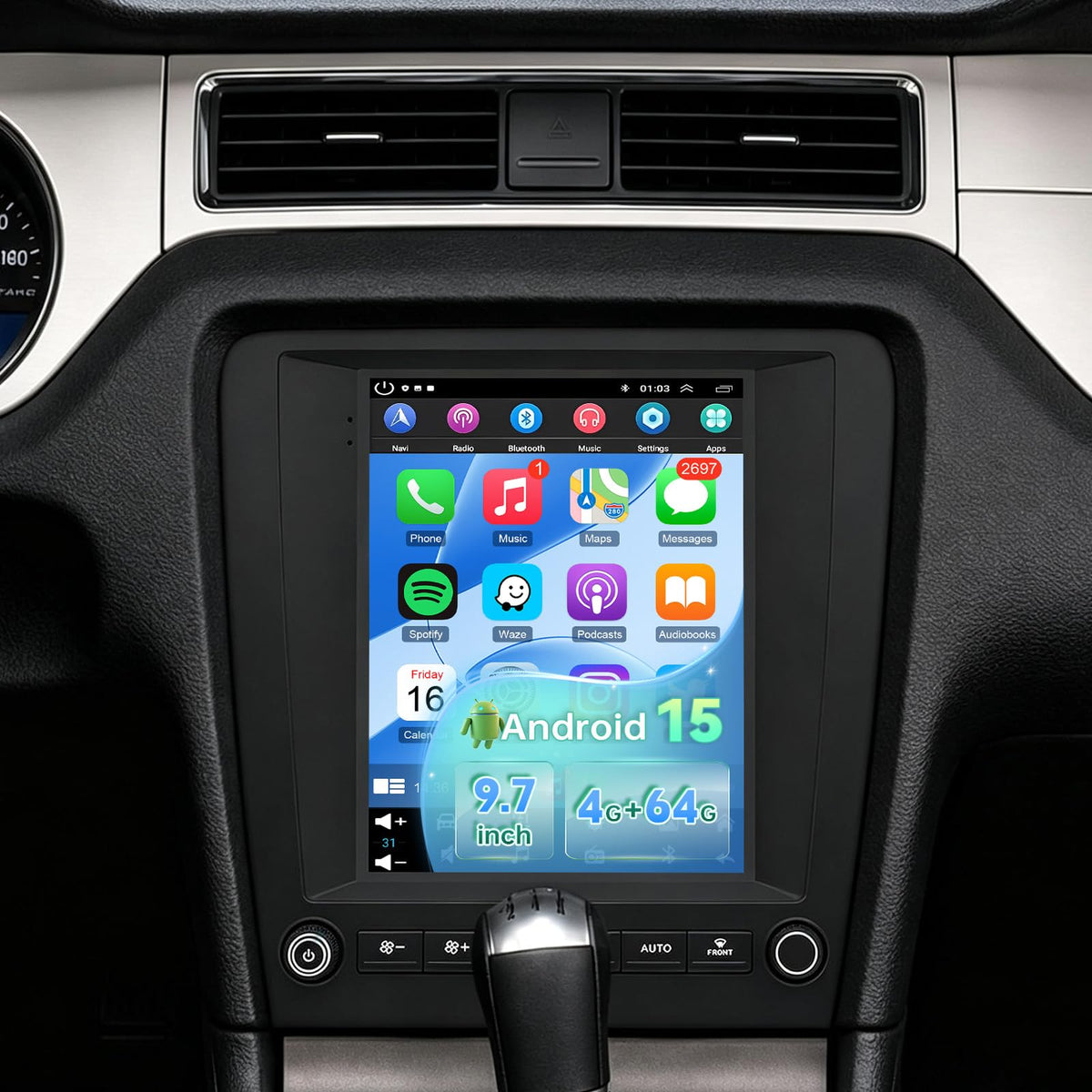 4+64G Android Car Radio for Ford Mustang 2010 2011 2012 2013 2014
