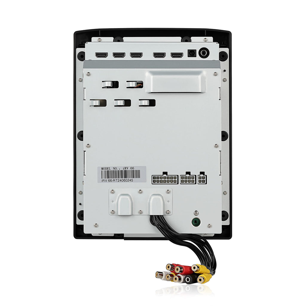 iRV Technology iRV66 AM/FM/CD/DVD/MP3/MP4/USB/SD/HDMI/Digital5.1/Surround Sound/Bluetooth 3 Zones wall mount RV Radio Stereo with wire adaptor Concertone ZX500/600/690/700,Genesis GT-3.0