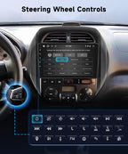 8Core 4+64G Android 15 Car Radio for Toyota RAV4 2003 2004 2005