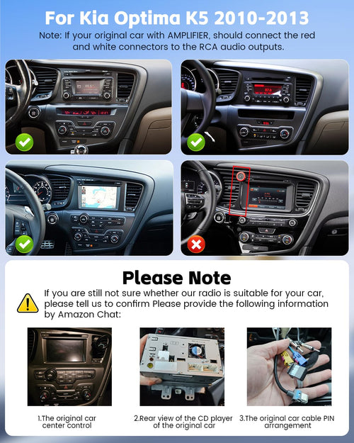 4+128G 9" Incell Touch Screen Car Radio for Kia Optima K5 2010-2013
