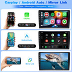 Car Radio for ChevroletGMC 2006-2014 with Wireless Carplay and Android Auto,10.1 Inch Touchscreen Android 13 Car Stereo - DSP/WiFi/GPS Navigation/SWC + AHD Backup Camera-2+32G