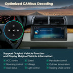 XTRONS Car Stereo for BMW X5 E53, Android 14 Qualcomm Octa Core 8GB+256GB Car Radio, 10.25” QLED Touch Screen GPS Navigation for Car Bluetooth Head Unit DSP CarPlay Android Auto 5GHz WiFi