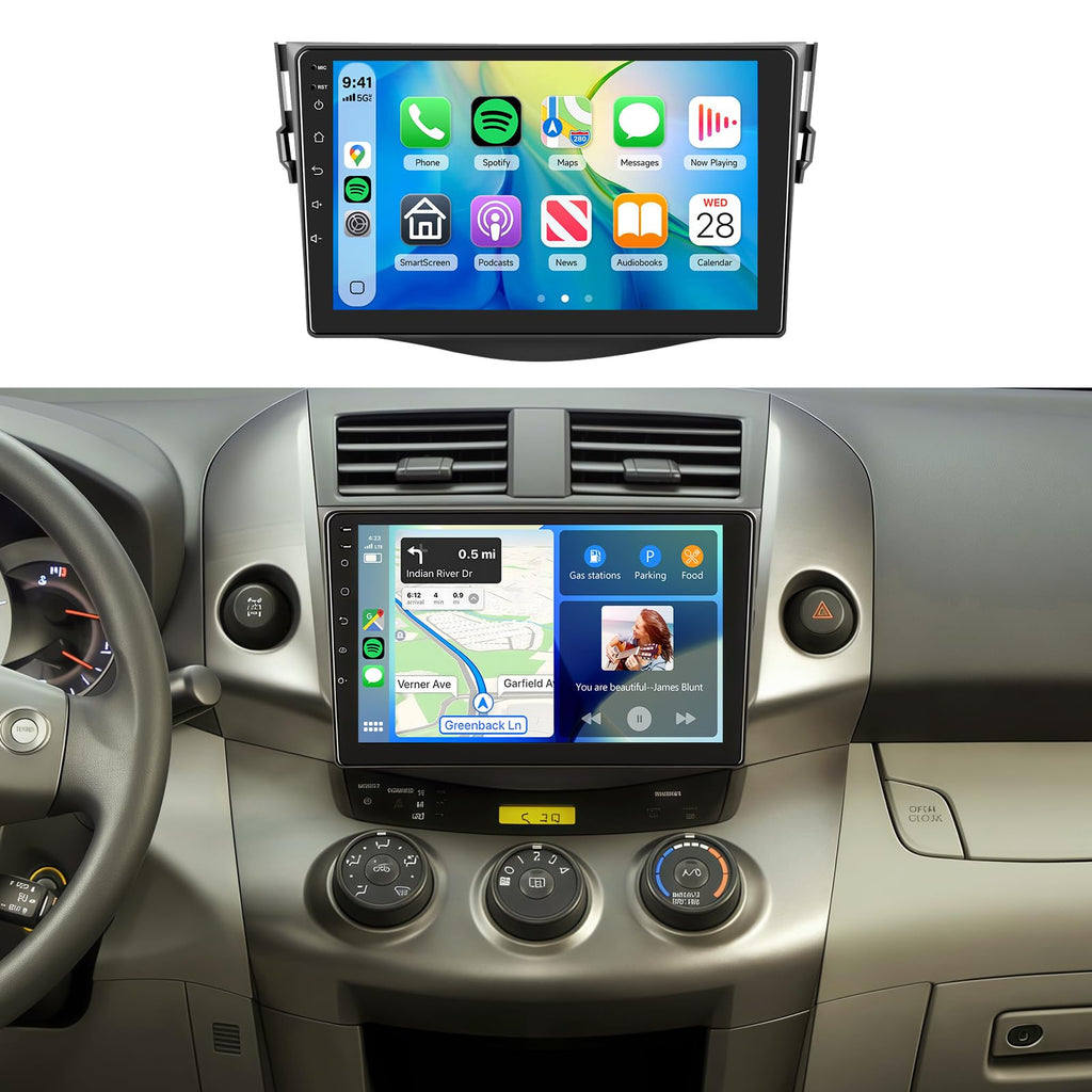 8 Core 6G+128G Android 15 Car Stereo Radio for Toyota RAV4 2007-2011