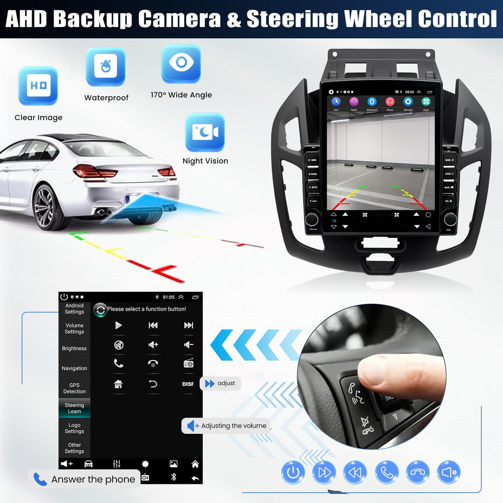 2+64G Car Radio for Ford Transit Connect 2014 2015 2016 2017 2018