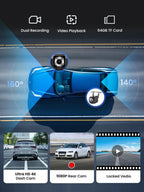 Jzones 9" Wireless Carplay Screen for Car, Portable Car Play Screen for Car