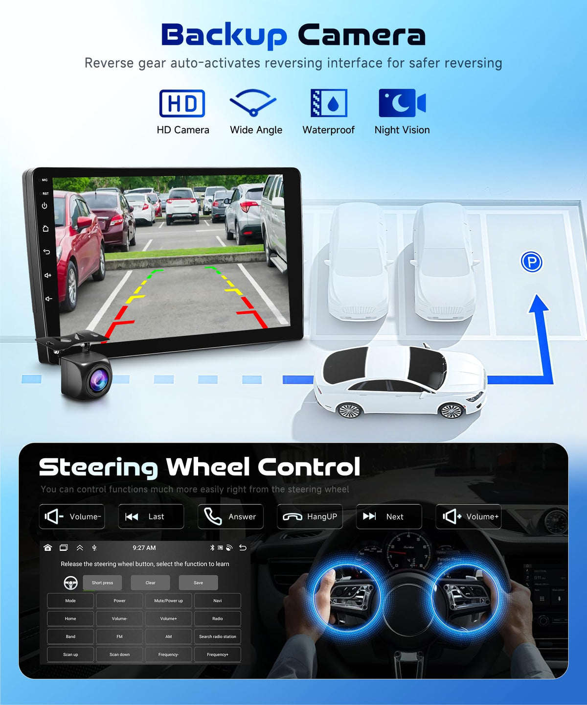8 Core 6G+128G Android 15 Car Stereo Radio for Toyota RAV4 2007-2011
