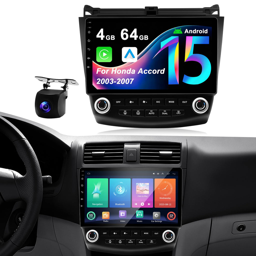 Car Radio Stereo for Honda Accord 2003-2007: 8 Core 4G+64G