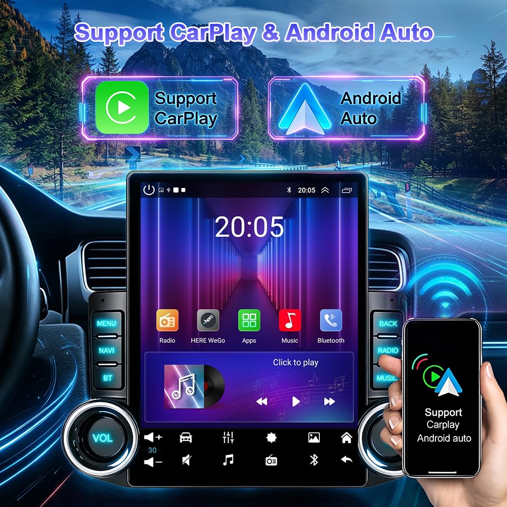 4Core 64G 9.7 Inch Android 14 Car Radio Stereo for Nissan Maxima 2000-2003