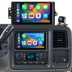 4+64G Upgrade Car Radio for Chevrolet Silverado 1500/2500/3500 2003-2006, GMC Sierra 1500/2500/3500 2003-2006, 7" Colorado Express Impala Stereo Touchscreen CarPlay Android Auto GPS FM Camera 5GWifi
