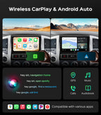 5GHz Wi-Fi6 Car Radio Stereo for Toyota Tacoma 2005-2015, 4+64G Touchscreen Head Unit Bluetooth 5.4 with Android 13/CarPlay/Android Auto/GPS Navigation/FM/RDS Radio/HD Backup Camera (Inches, 9)