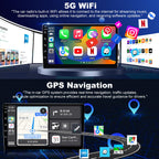 4+64GB 5GWiFi6 Upgrade Car Radio for Chevy Silverado 1500 GMC Sierra 1500 2007-2013, Tahoe Yukon 2007-2014, Equinox Acadia Savana 10" Touch Screen Stereo, Wireless Carplay Android Auto Camera GPS FM