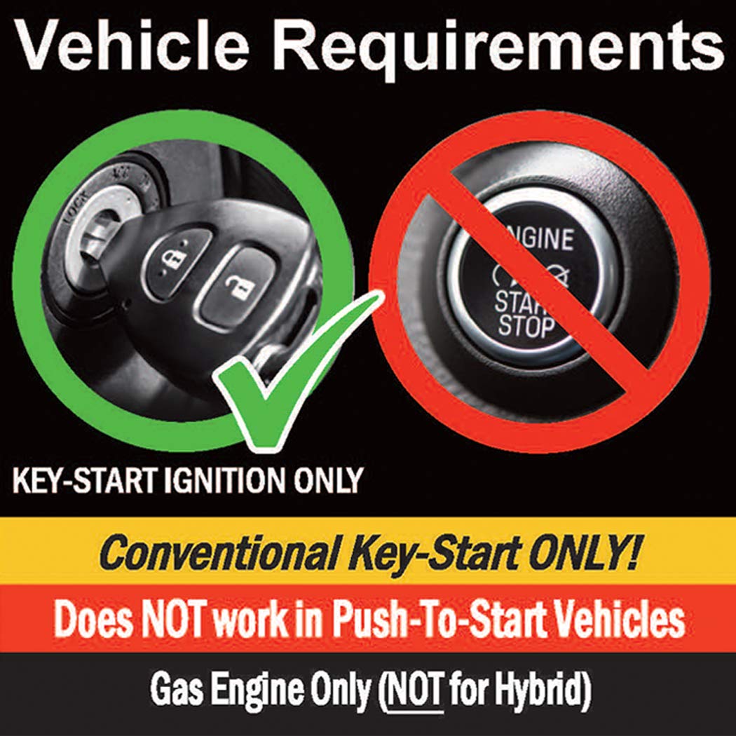 MPC Remote Start Kit Compatible with Toyota Tacoma 2016-2023 || Push Lock 3X to Start || Plug and Play || Key Ignition Only || USA Tech Support