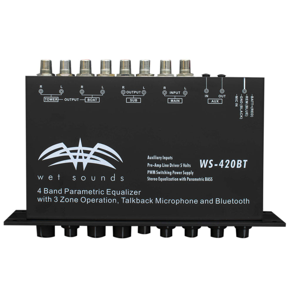 Dual Band EQ with Bluetooth, 3 Zone Control & Built-In Mic by Wet Sounds