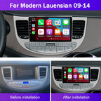 4+64G Double Din Car Stereo for Hyundai Genesis Sedan 2009-2014 Radio Upgrade, 9 Inch Touch Screen Radio Android 13 Car Radio with Wireless Carplay Android Auto Bluetooth GPS AHD Backup Camera WiFi