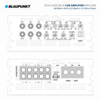 Blaupunkt BPA-C500 Car Audio Class AB + Class D 5-Channel 3600W Stereo Amplifier