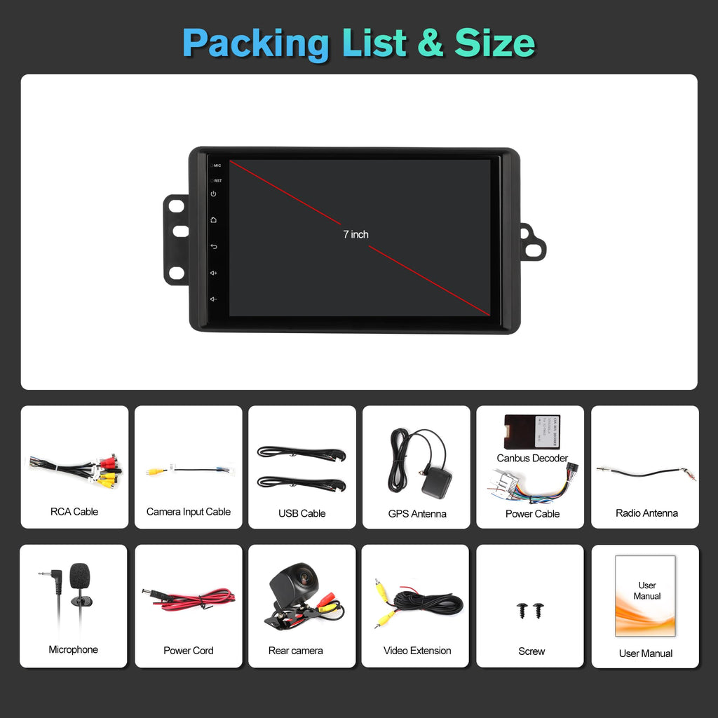 Car Radio for GMC Envoy 2002-2009,Android 13 Head Unit