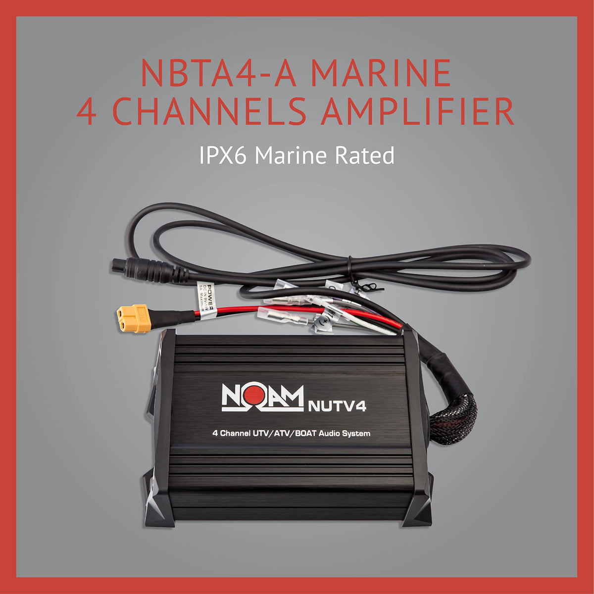 NOAM NUTV4 - Marine Bluetooth ATV/Golf Cart/UTV Speakers Stereo System