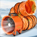 5m, Low Noise High Speed Air Blower 220V Portable Utility Blower Fan Air Mover Exhaust Fan 10 M Duct Hose Ventilation Fan Explosion-Proof Industrial Ventilator