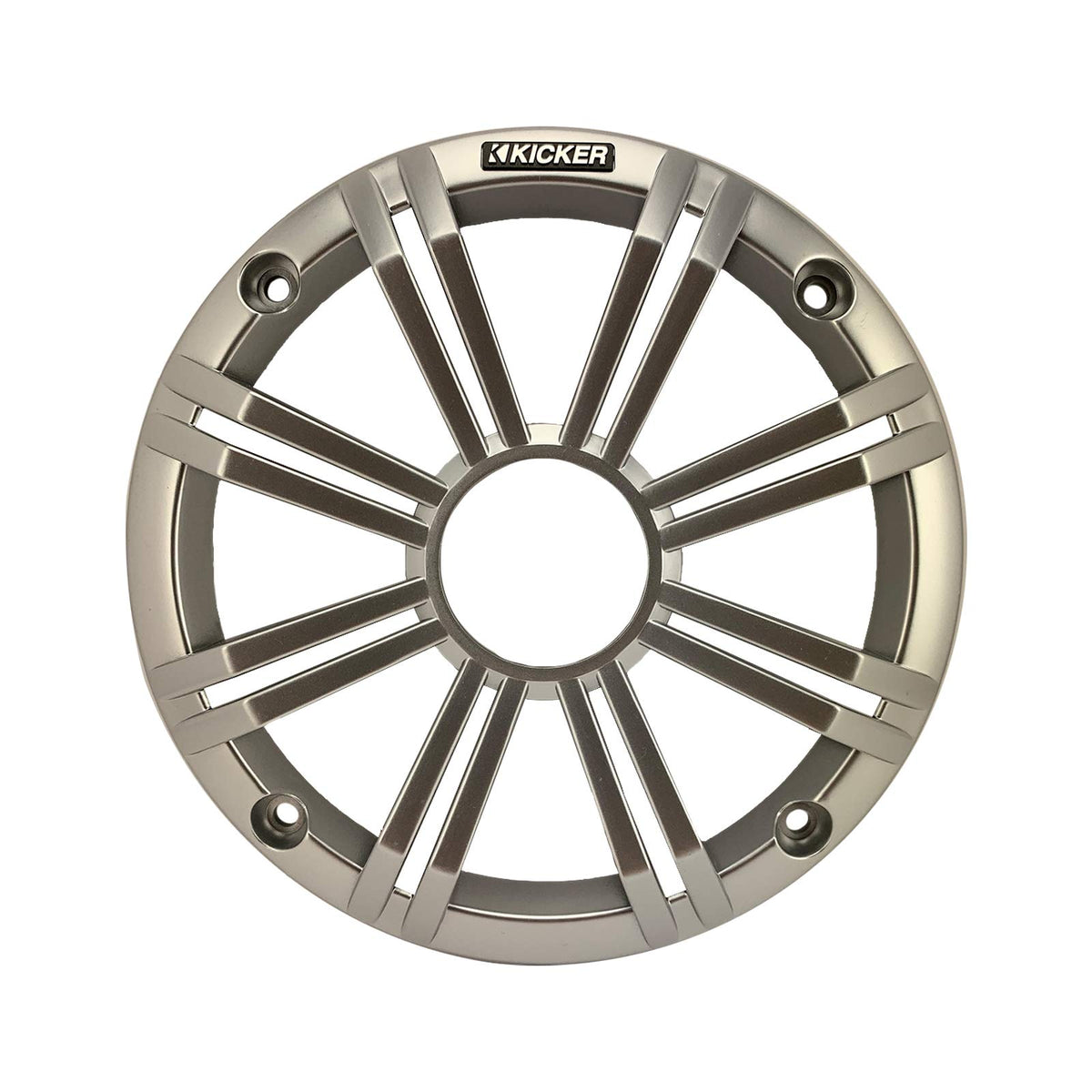 1 Pair (2 Speakers Total) of Kicker 6.5" OEM Replacement 195W Marine Coaxial 2-Way Speakers (Silver Grilles) w/Color Changing LED Capability, LED Lighting Remote Controller