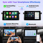 XTRONS Car Stereo for BMW E46 M3 Rover 75 MG ZT, Android 14 Qualcomm 665 Octa Core Car Radio, 9” QLED Touch Screen Head Unit GPS Navigation Bluetooth Built in DSP CarPlay Android Auto (8+256GB)