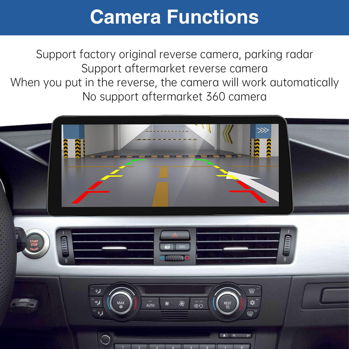 Road Top 12.3" Ultra-Narrow CarPlay Screen for BMW 3 Series CCC (2005-2008)