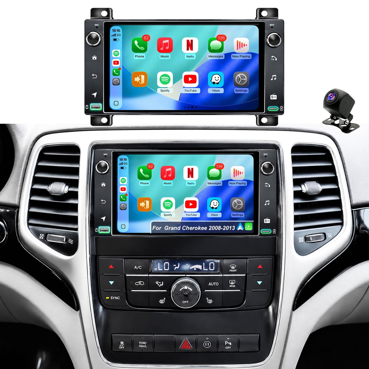 Android Radio for Jeep Liberty Grand Cherokee 2008-2013, Durango 2011-2013