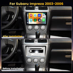 4+128GB Android 15 Car Stereo for Subaru Impreza 2003-2006 Wireless Carplay Android Auto, 9 Inch Incell Touch Screen Car Stereo with GPS, Backup Camera, Bluetooth, FM/RDS, EQ, WiFi, SWC
