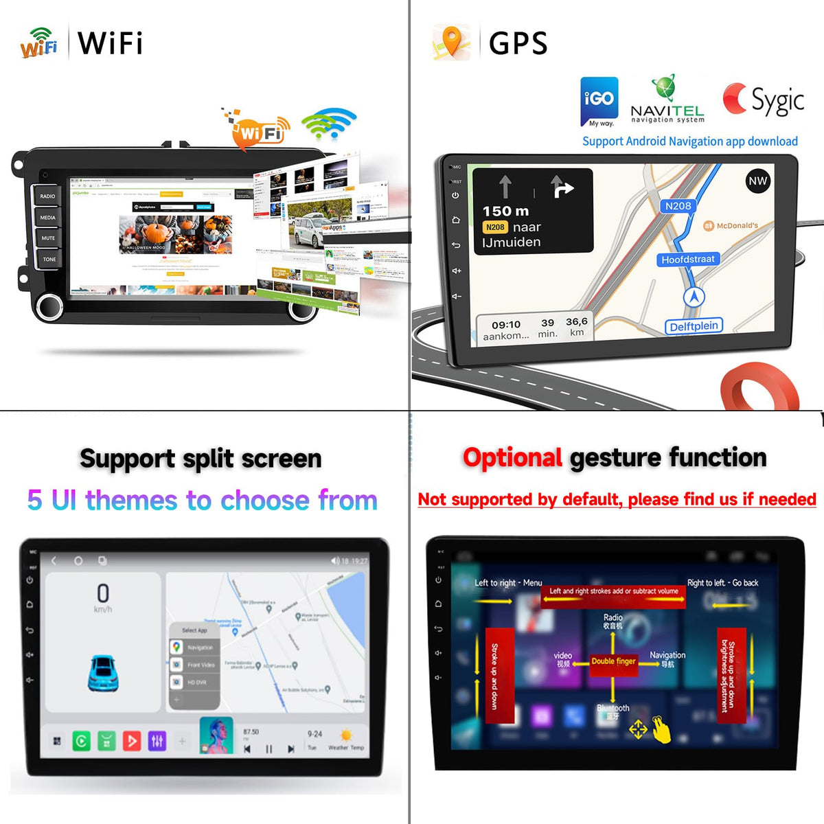 Android 14 Car Radio Stereo for 1999-2002 Chevy Silverado GMC Sierra - 9" IPS Touch Screen, Upgrade Dash Kit with CarPlay & Android Auto, GPS Navigation, SWC Support, Bluetooth 5.0,
