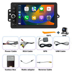 4+64G Upgrade Car Radio for Chevrolet Silverado 1500/2500/3500 2003-2006, GMC Sierra 1500/2500/3500 2003-2006, 7" Colorado Express Impala Stereo Touchscreen CarPlay Android Auto GPS FM Camera 5GWifi