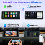 XTRONS Car Stereo for BMW X5 E53, Android 14 Qualcomm Octa Core 8GB+256GB Car Radio, 10.25” QLED Touch Screen GPS Navigation for Car Bluetooth Head Unit DSP CarPlay Android Auto 5GHz WiFi