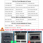 Car Radio Stereo CD DVD Wireless CarPlay Andriod Auto Navi with Camera SWC for Ford F150/F250/F350 2004-2014 /Mustang Edge Explorer Expedition E150 E250 E350 /Mercury Milan/Lincoln Navigator MKX