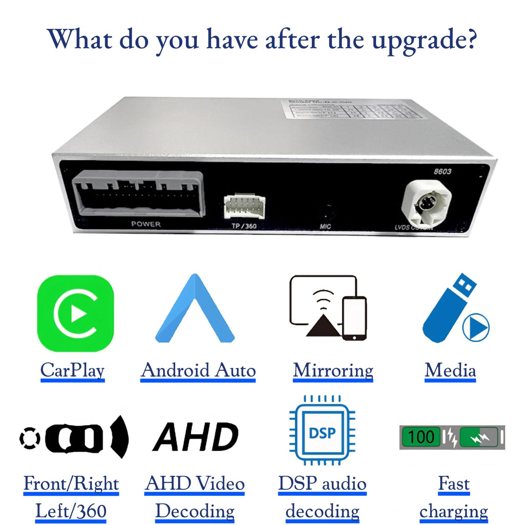 Wireless CarPlay Android Auto Upgrade for Acura ZDX 2010-2013
