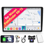 Android 14 Car Radio Stereo for 2008-2012 Nissan Pathfinder, 10.1 Inch Touch Screen Head Unit with Wireless CarPlay Android Auto, GPS Navigation Bluetooth WiFi 5G DSP SWC Backup Camera