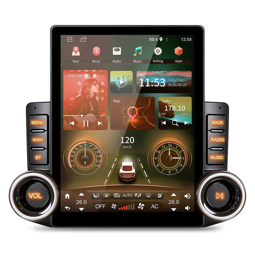 5G WiFi Android 15 Car Stereo for Ford F250 F350 2005-2007,9.7" 4+64G Touch Screen Upgrade Stereo for F250 F350 Head Unit Backup Camera Bluetooth GPS Navi with Wireless Carplay Android Auto GPS WiFi