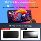XTRONS Android Car Stereo for Mercedes-Benz C/GLC/V/X-Class W205 X253 W446 W470 (2016-2018) NTG 5.0/5.1/5.2, 12.3" IPS Touchscreen, Wireless CarPlay & Android Auto, Qualcomm Snapdragon 662, 8+128GB