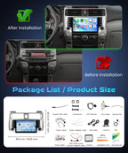 Rimoody 4G+128G Android 15 Car Stereo for Toyota 4runner 2010-2020, 5G WiFi