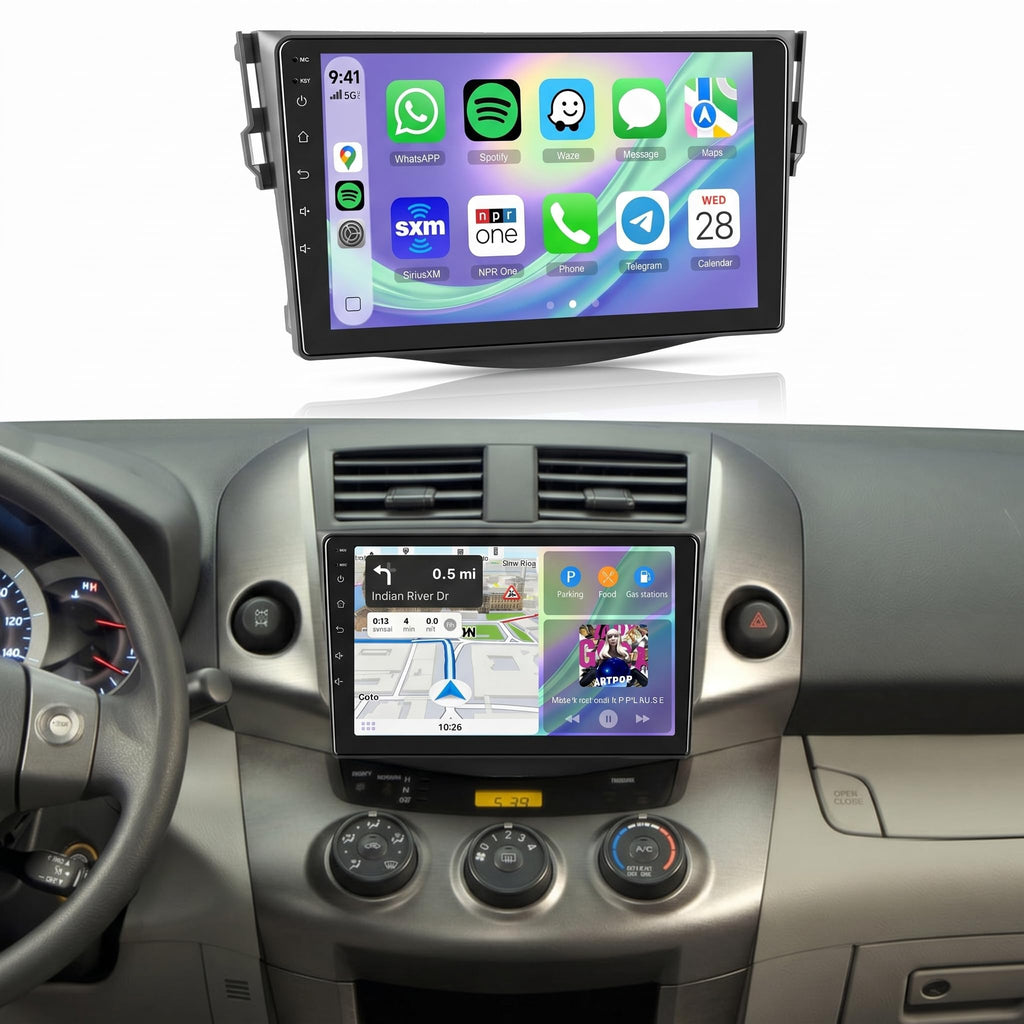 8 Core 6G+128G Android 15 Car Stereo Radio for Toyota RAV4 2007-2011
