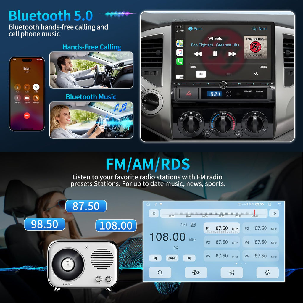 8Core64G Radio for Toyota Tacoma 2005-2015 with CarPlay Android Auto