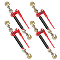 4 Pack 5/16" - 3/8" Heavy Duty Folding Handle Ratchet Chain