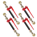 4 Pack 5/16" - 3/8" Heavy Duty Folding Handle Ratchet Chain