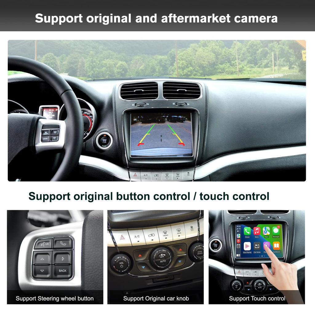 Wireless CarPlay/Android Auto Car Modification Module for Maserati/Chrysler/Dodge 2012~2016 Support Mirrorlink and OEM Car Functions