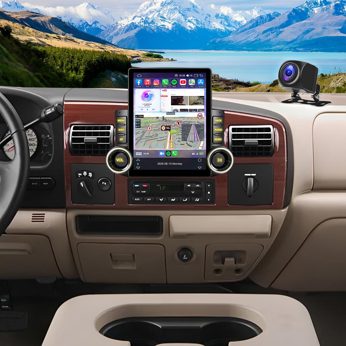 4+64G 9.7 inch Android Car Stereo for Ford F250/F350 Super Duty 2005–2013
