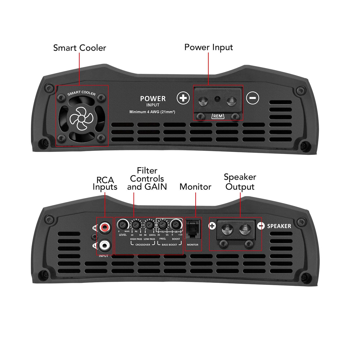 Taramps MD 3000.1 2 Ohms 3000W RMS Full Range Monoblock Digital Amplifier