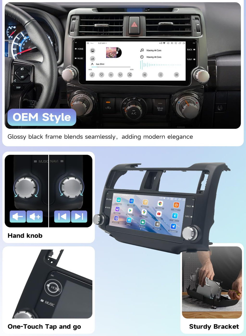 Android 14 6G+128G 10.25" Head Unit for Toyota 4Runner 2010-2023