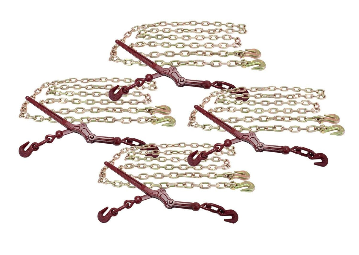 TM USWWAGOODS Replacement for/Fits 5/16' Chain Binder Kit | (4) 5/16-3/8' G70 Binder & (4) 5/16' x 20' Chain w...