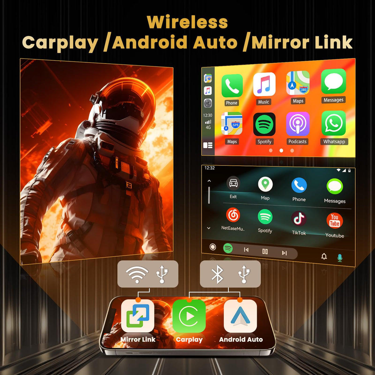 8 Core 6+128GB 9" IPS Screen Android 15 Car Stereo for Honda CRV 2002-2006