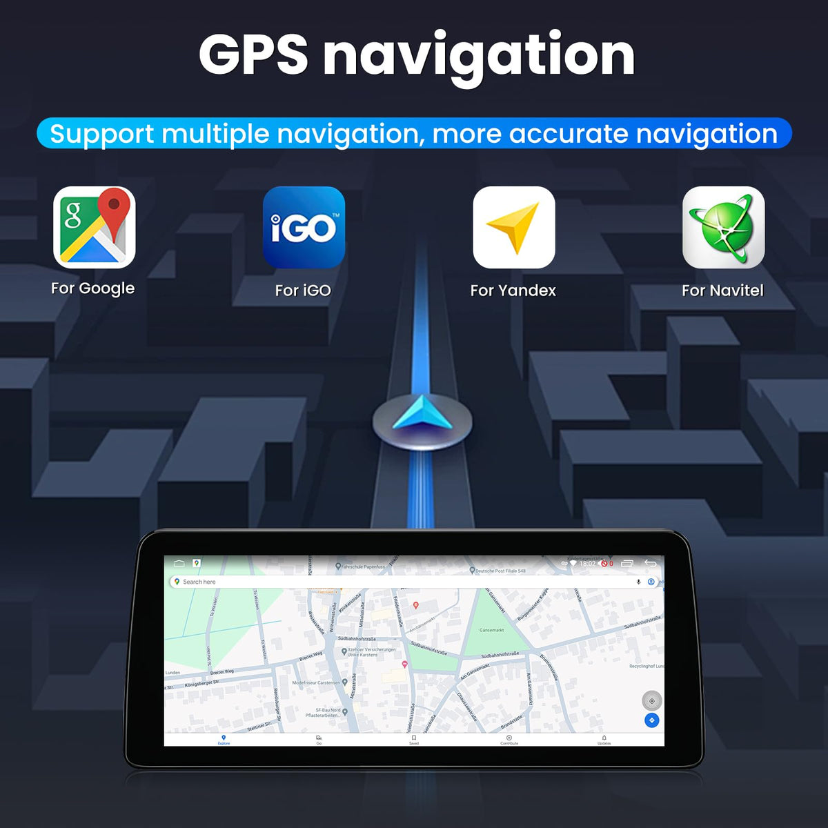 8Core 4GRAM 64GROM Car Radio Stereo for Toyota RAV4 2019-2022: 12.3 inch Android 5G WiFi Wireless CarPlay Android Auto - with GPS Navigation Upgrade(RDS High-Fidelity Sound) Head Unit